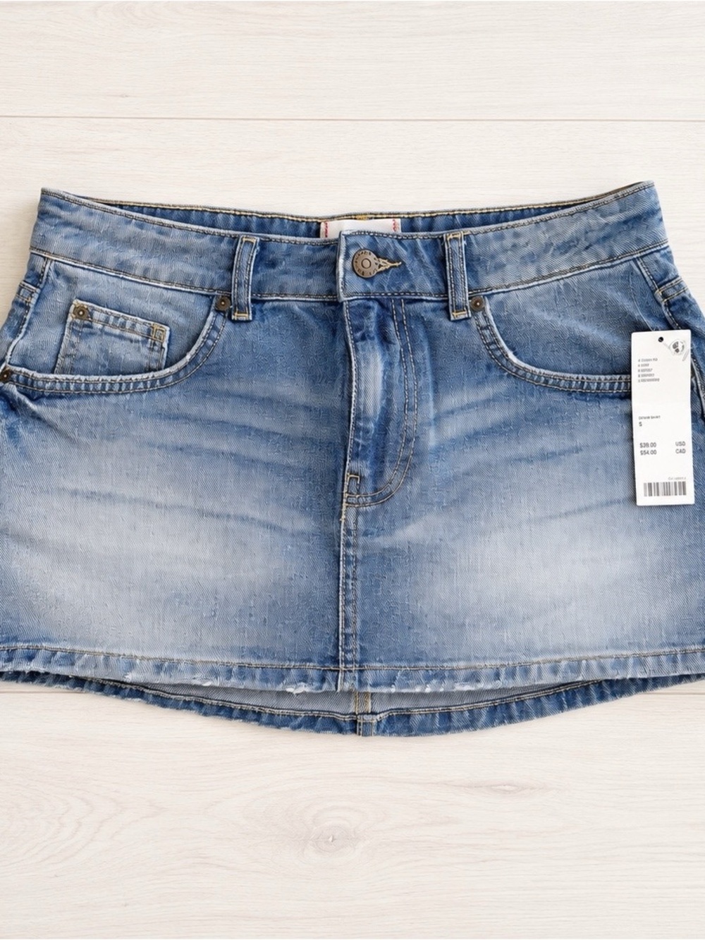BDG Light Blue Denim Skirt